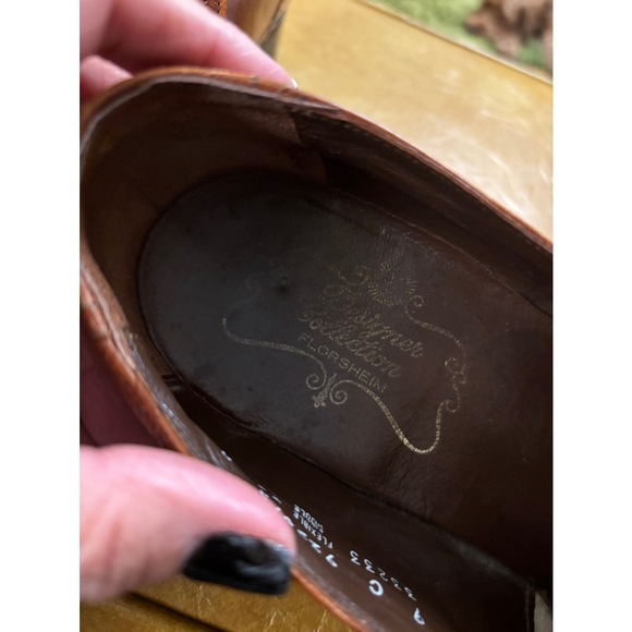 vintageFlorsheim Men's Shoes, Brown, 9C - Picture 3 of 6